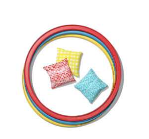 LOVEVERY Jump In Eco Hoops and Organic Cotton Bean Bags Investigator